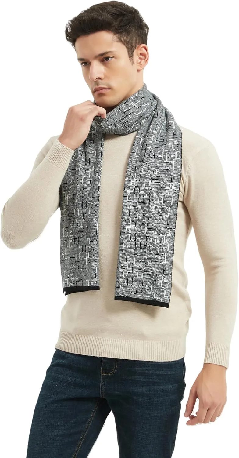Mens Classic Winter Scarf Cashmere Winter Scarves Long Plain Fashion Formal Soft Scarf for Men