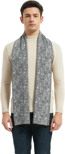 Mens Classic Winter Scarf Cashmere Winter Scarves Long Plain Fashion Formal Soft Scarf for Men