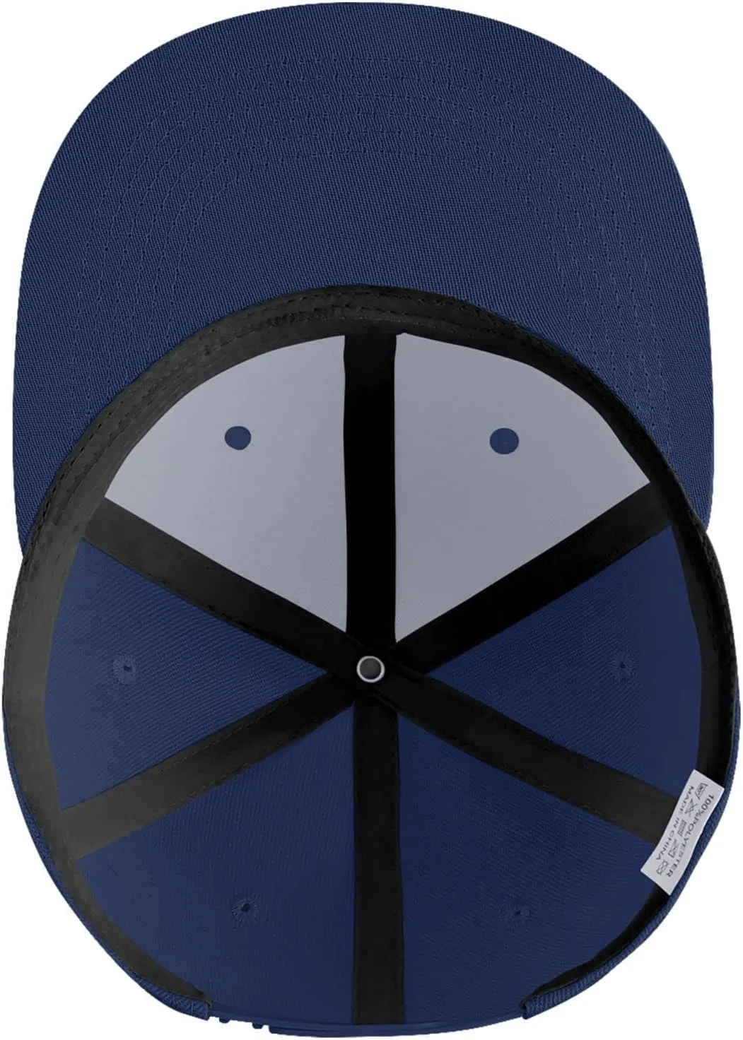 Moose Flat Bill Hat Unisex Fashion Adjustable Flat Brim Hat Black