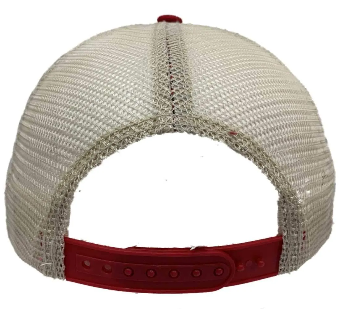 Nebraska Cornhuskers Retro Brand Red Vintage Distressed Mesh Snapback Hat Cap