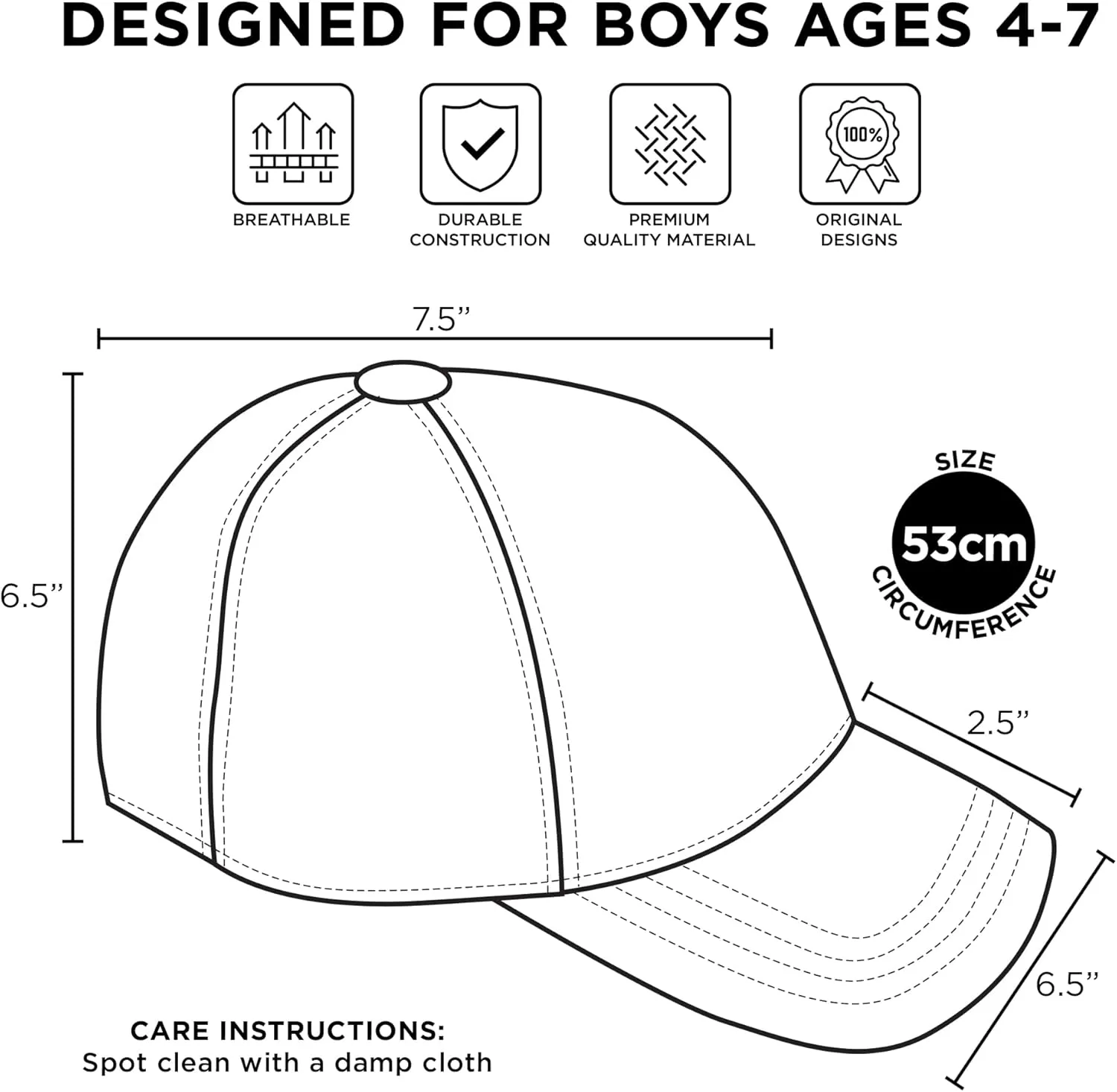 Nickelodeon Baseball Cap, Paw Patrol Marshall Adjustable Toddler 2-4 Or Boy Hats for Kids Ages 4-7