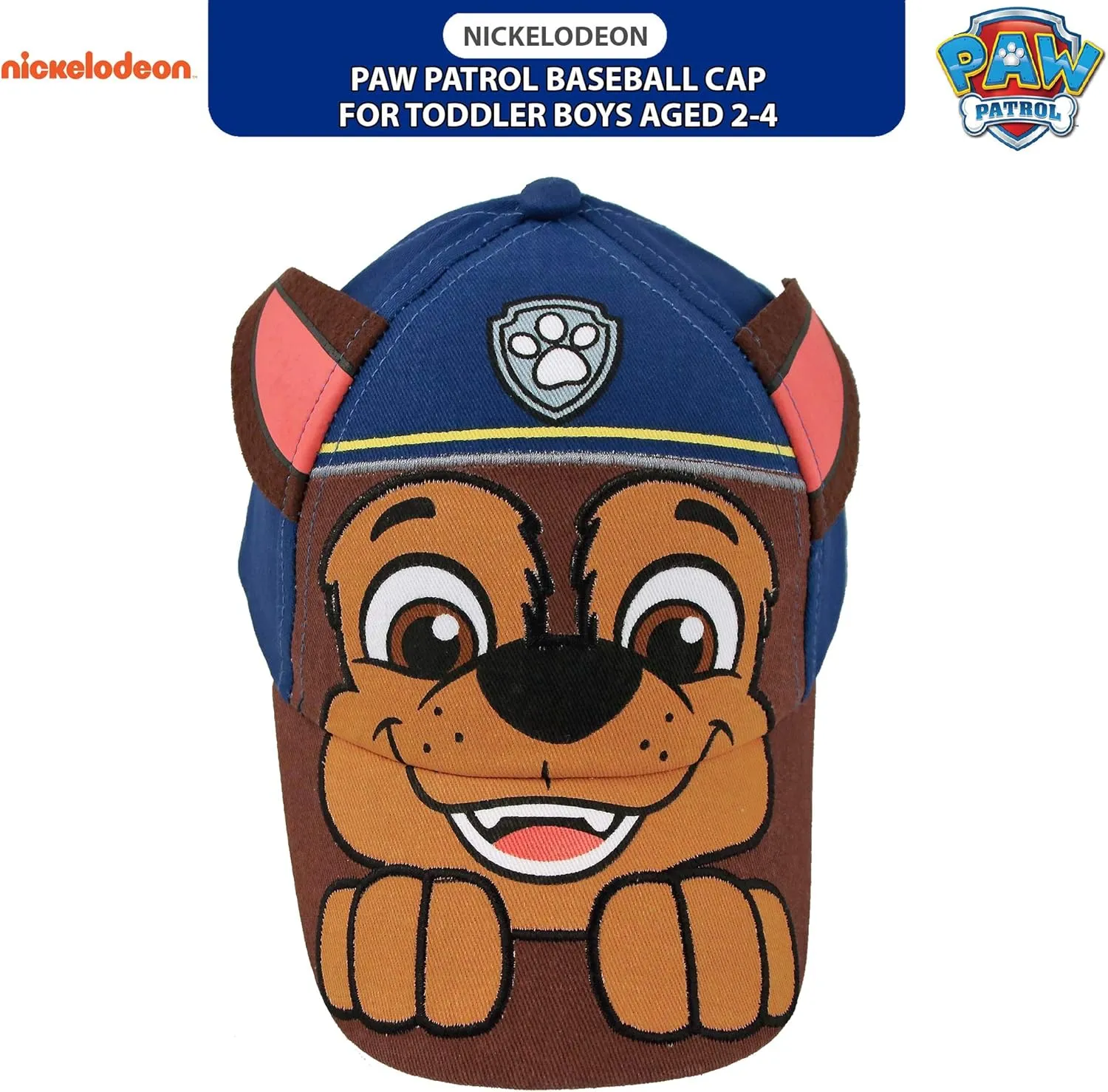 Nickelodeon Baseball Cap, Paw Patrol Marshall Adjustable Toddler 2-4 Or Boy Hats for Kids Ages 4-7