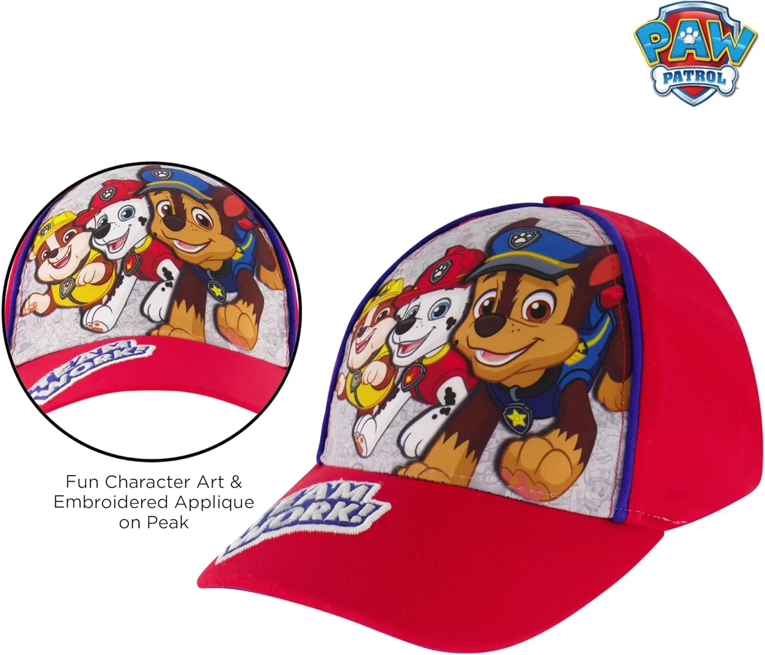 Nickelodeon Baseball Cap, Paw Patrol Marshall Adjustable Toddler 2-4 Or Boy Hats for Kids Ages 4-7