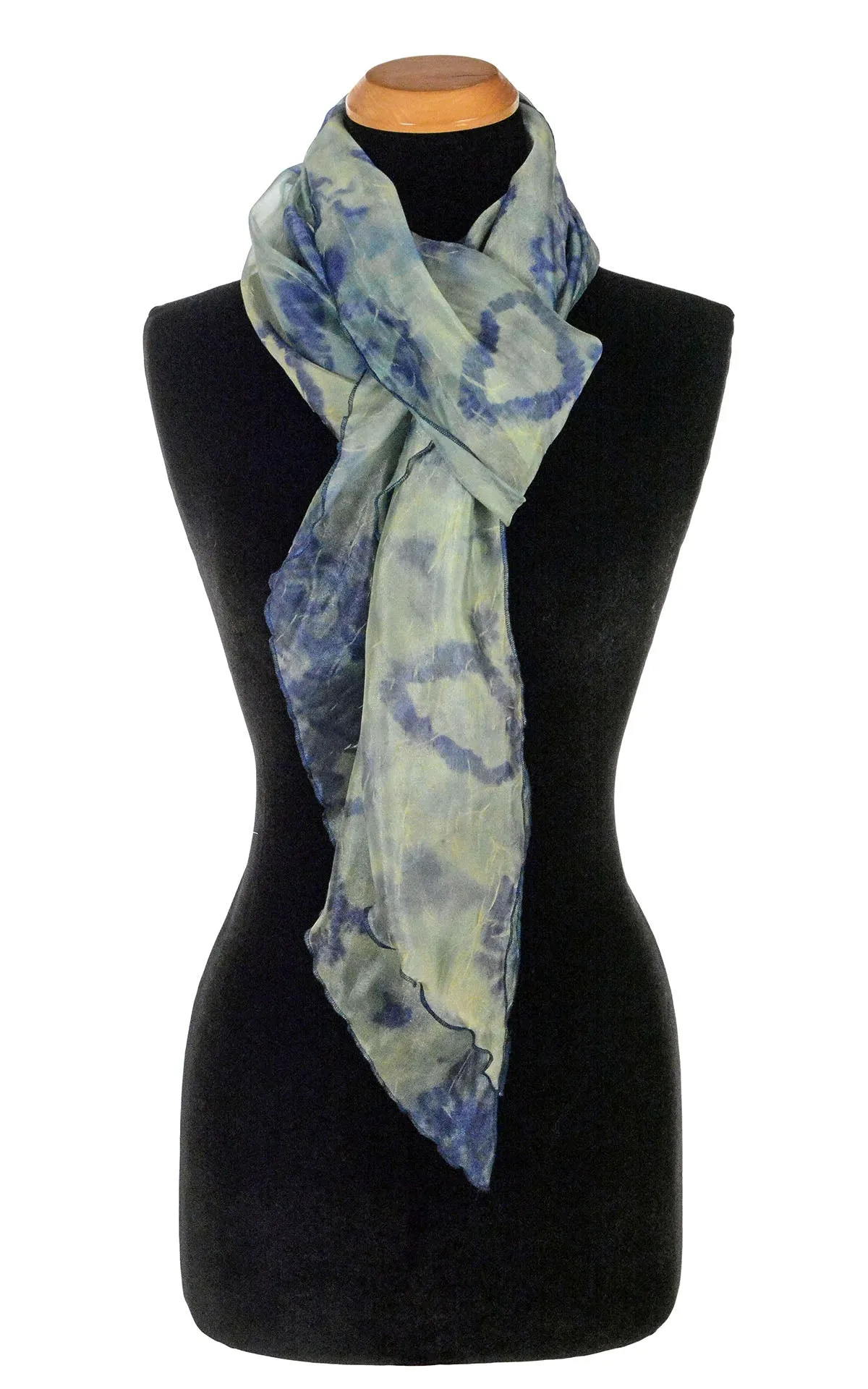 Organza Gift Set - Handkerchief Scarf and Ibiza Bag in Agave Coastal Garden