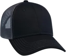 OTTO 6 Panel Low Profile Contrast Vertical Mesh Back Cap