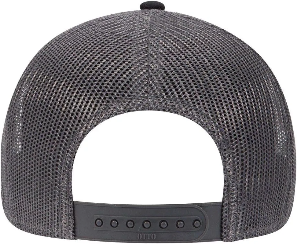 OTTO 6 Panel Low Profile Contrast Vertical Mesh Back Cap