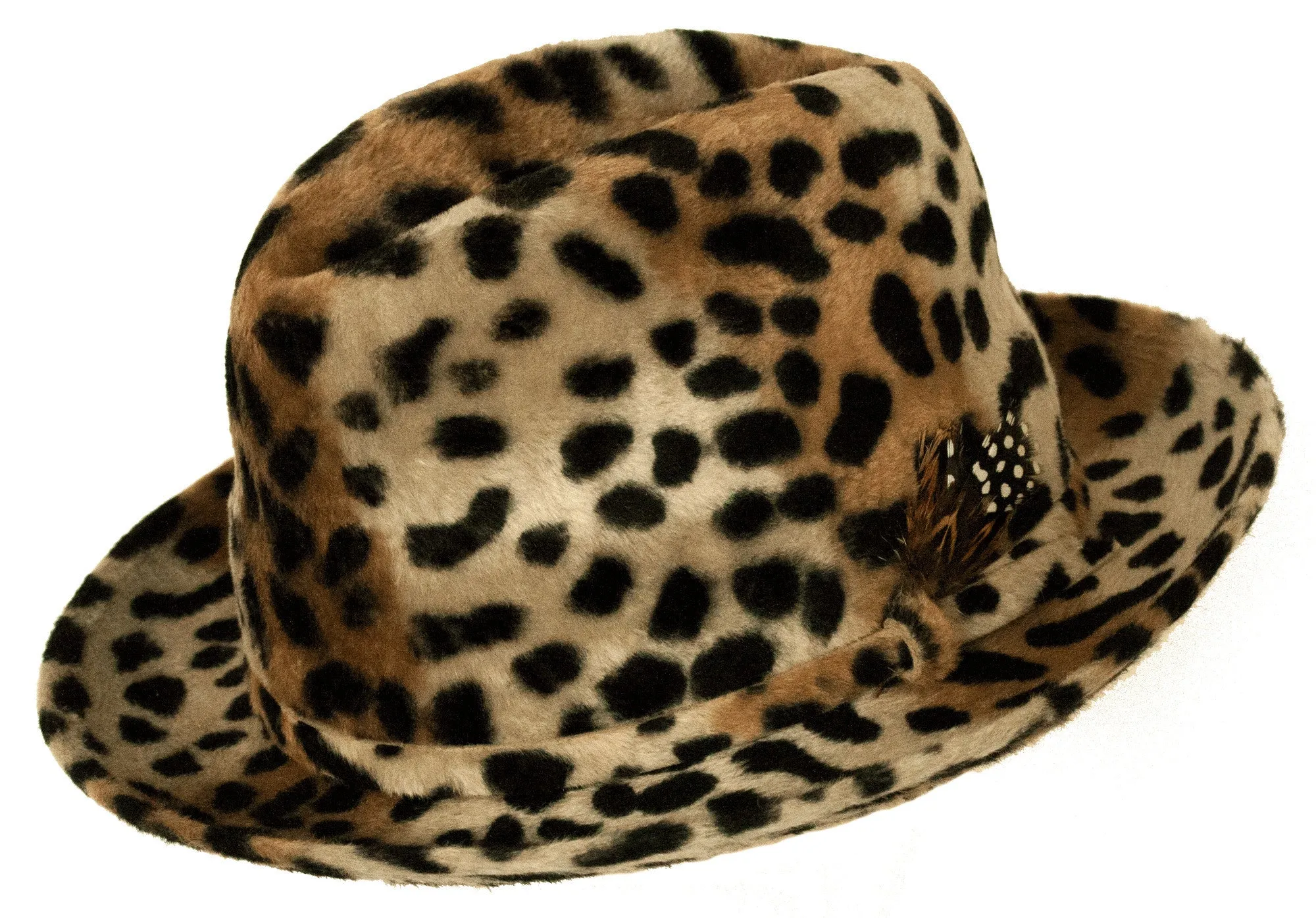Petro Leopard Print Genuine Beaver Hat