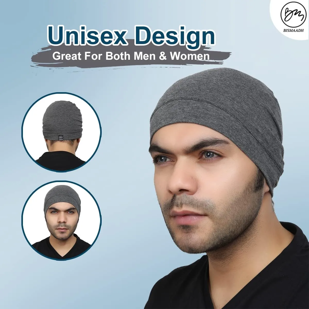 Premium Cotton Helmet Liner Sweat Wicking Skull Cap Beanie. Ultimate Performance Moisture Wicking. Fits Under Helmets 2 Piece