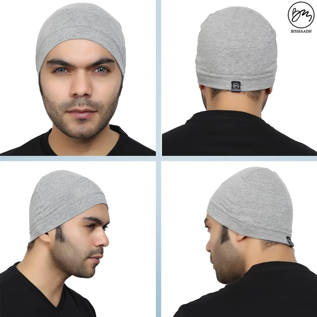 Premium Cotton Helmet Liner Sweat Wicking Skull Cap Beanie. Ultimate Performance Moisture Wicking. Fits Under Helmets 2 Piece