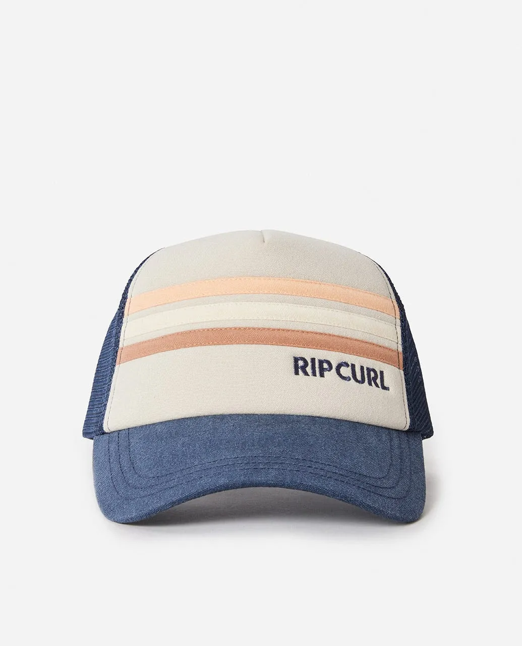 Rip Curl Mixed Revival Trucker Hat-Navy/Tan