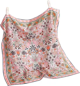 STARWHISPER 100% Pure Mulberry Silk Scarf-27''x27'' 14MM Pure Silk Twill Scarf for Women Square Scarf with Gift Packaging