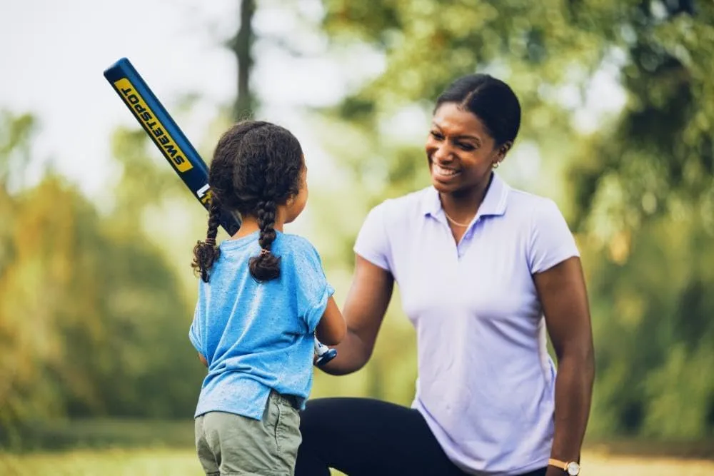 SweetSpot Plastic Softball Bat and Ball Combo Set | Backyard Softball Set for Youth, Kids, Teens, and Adults