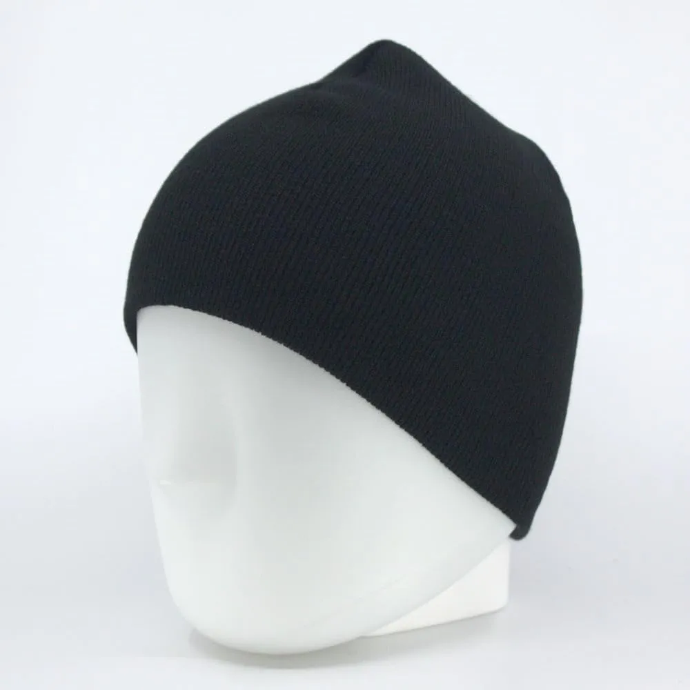 The Vintage Year Plain Sports Knit Radar Winter Beanie Skull Cap