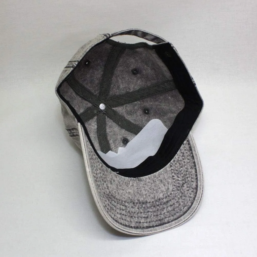 The Vintage Year Snow Washed Cotton Twill Low Profile Adjustable Baseball Cap