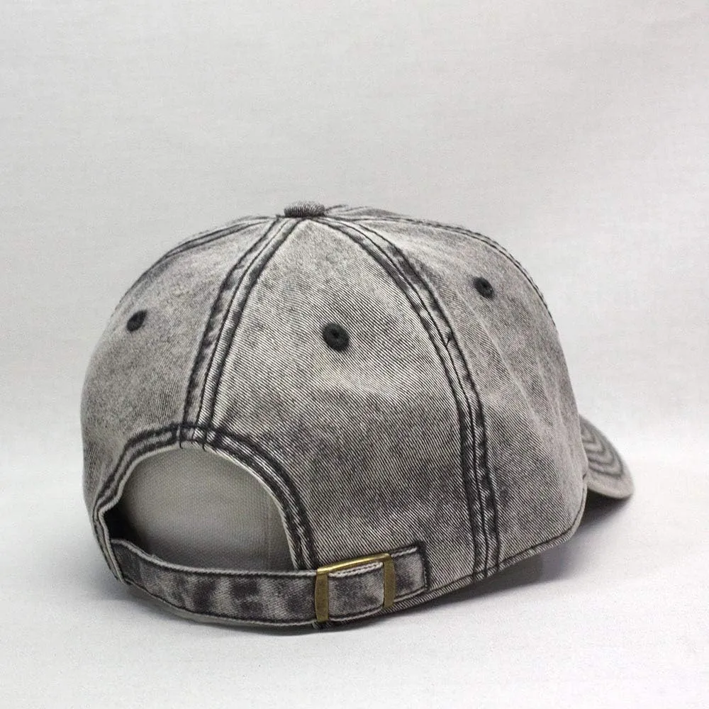 The Vintage Year Snow Washed Cotton Twill Low Profile Adjustable Baseball Cap