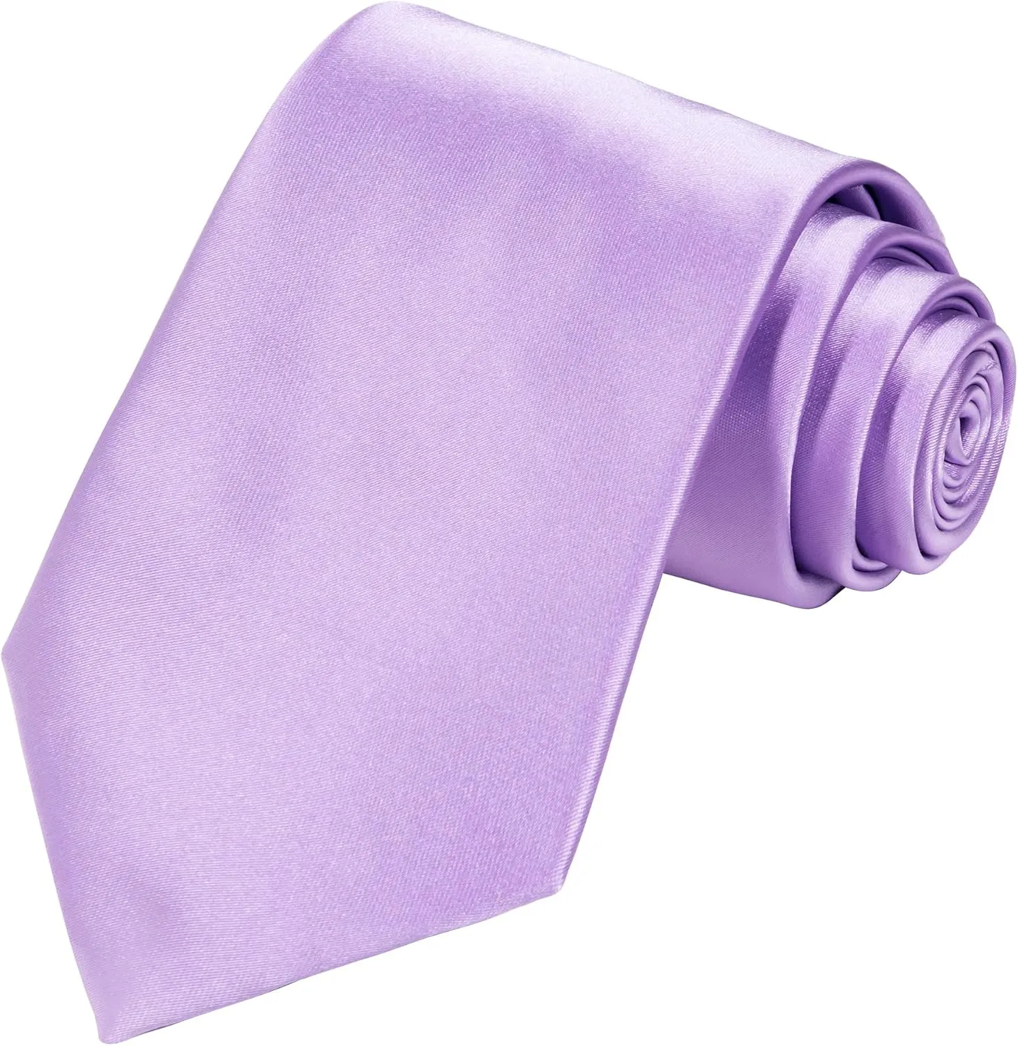 TIE G Solid Satin Woven dyed Color Formal Necktie and Pocket Square Sets in Gift Box