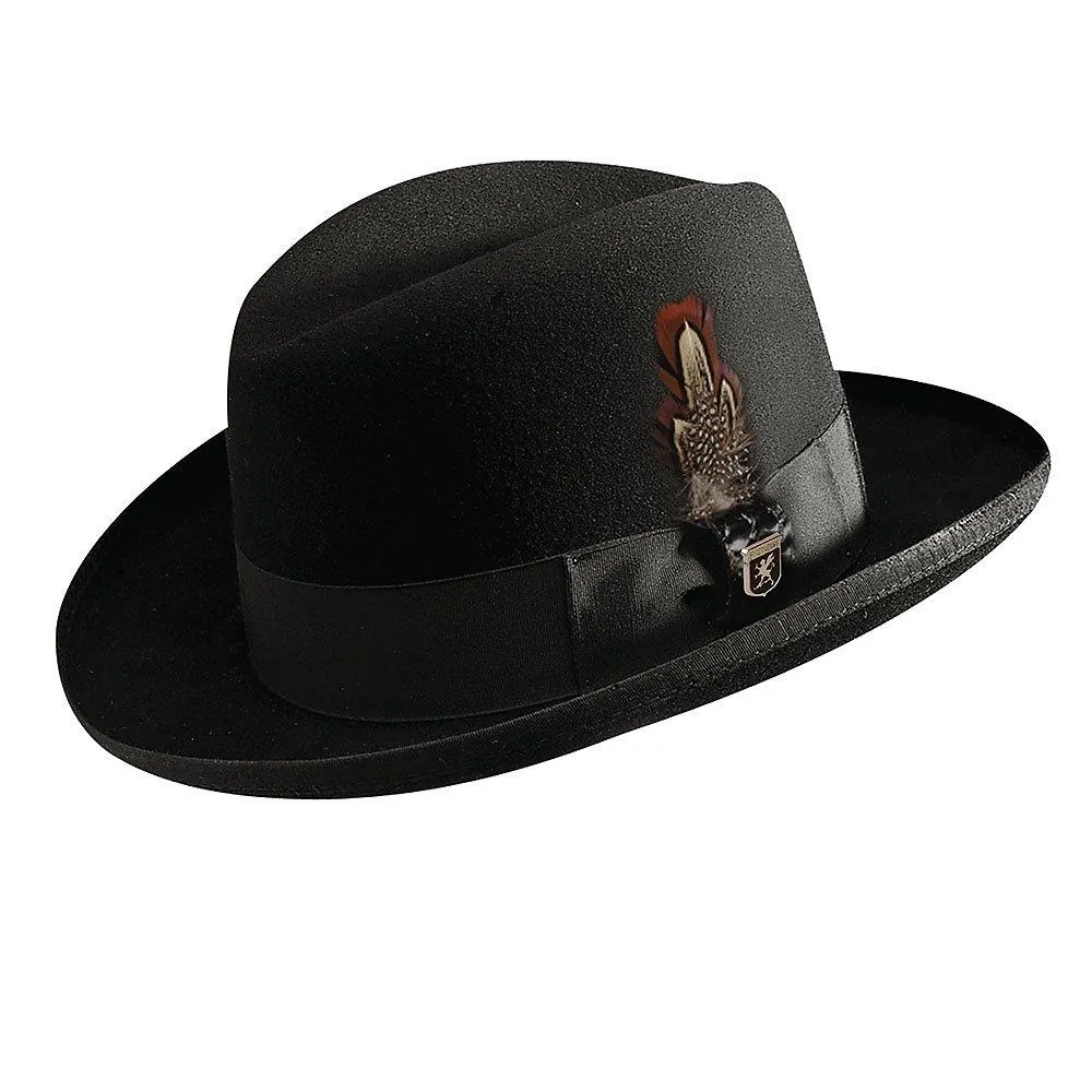 Valerio - Stacy Adams Royal Wool Felt Homburg Hat
