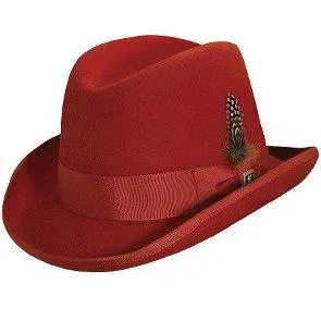Valerio - Stacy Adams Royal Wool Felt Homburg Hat