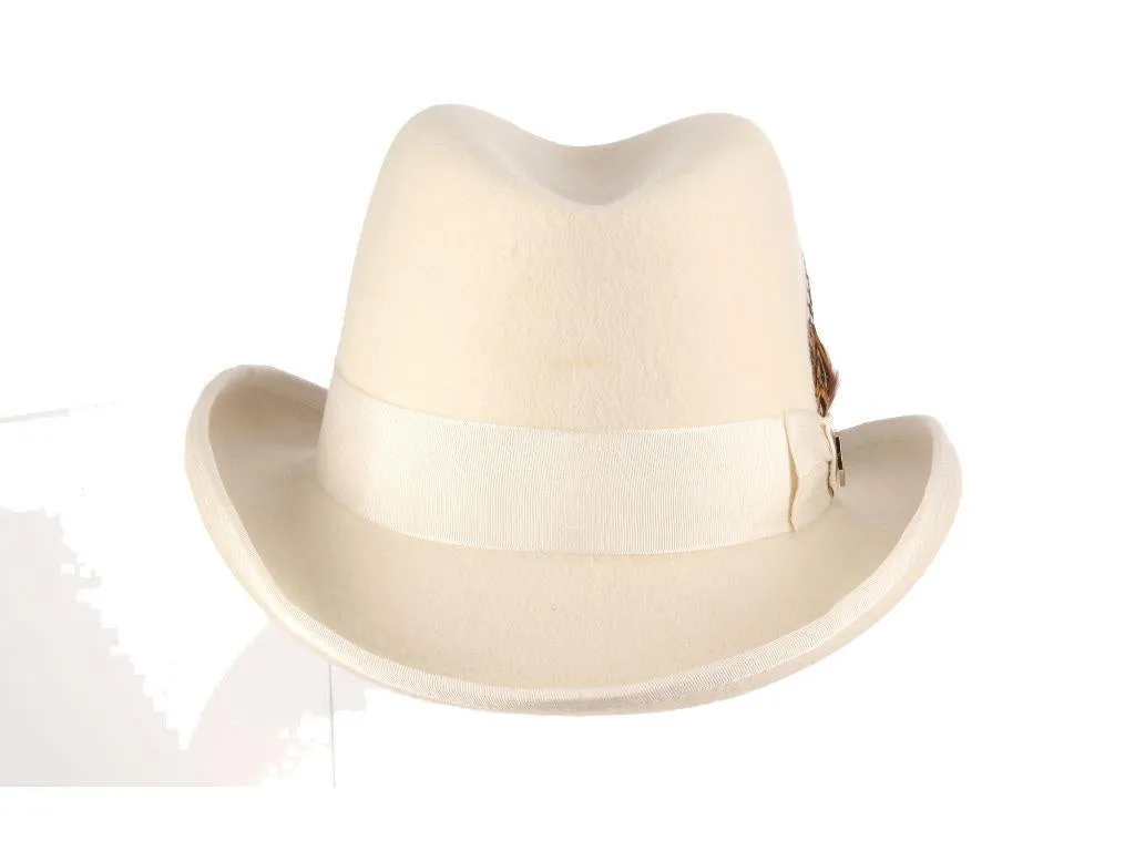 Valerio - Stacy Adams Royal Wool Felt Homburg Hat