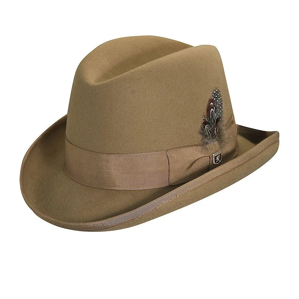 Valerio - Stacy Adams Royal Wool Felt Homburg Hat
