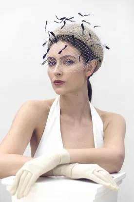 Veiled Pillbox Hat - Bérénice
