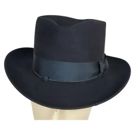 Vintage 1930s Mens Homburg Fedora Hat Morgan Imperial Canada Size M