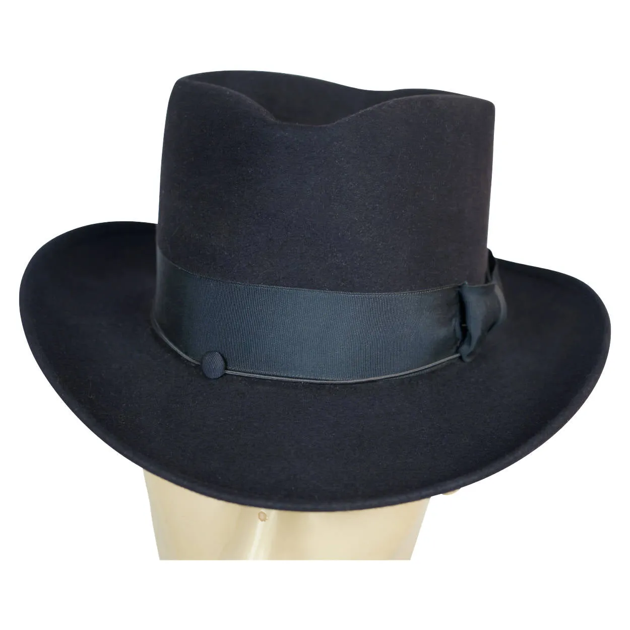 Vintage 1930s Mens Homburg Fedora Hat Morgan Imperial Canada Size M