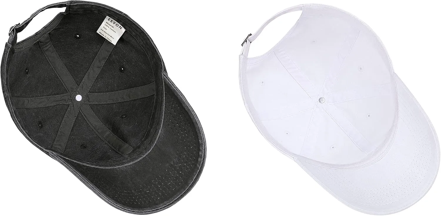 Vintage Washed Cotton Plain Baseball Caps Adjustable Unstructured Soft Blank Casual Dad Ball Hats for Men Women
