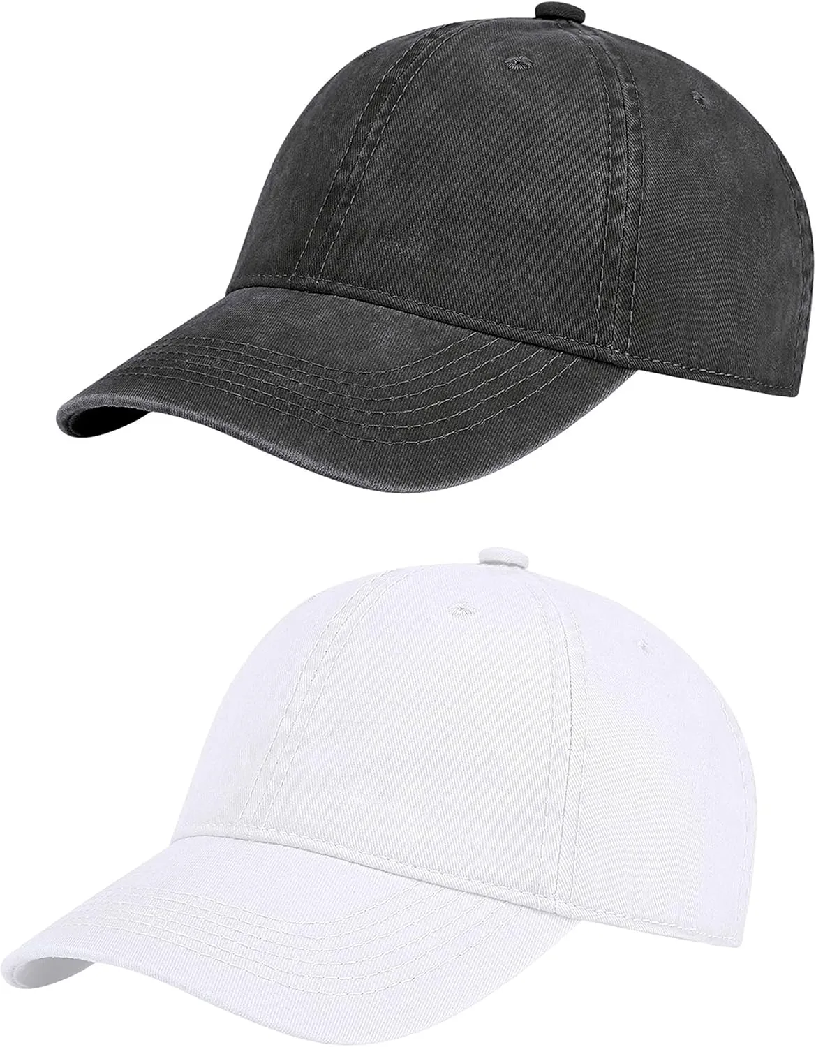 Vintage Washed Cotton Plain Baseball Caps Adjustable Unstructured Soft Blank Casual Dad Ball Hats for Men Women